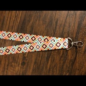 Aztec print lanyard